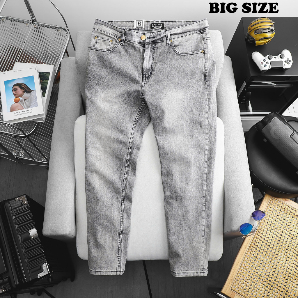 Quần jean dài nam big size tone xám J01