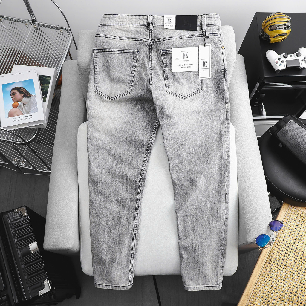 Quần jean dài nam big size tone xám J01 - Hình ảnh 3