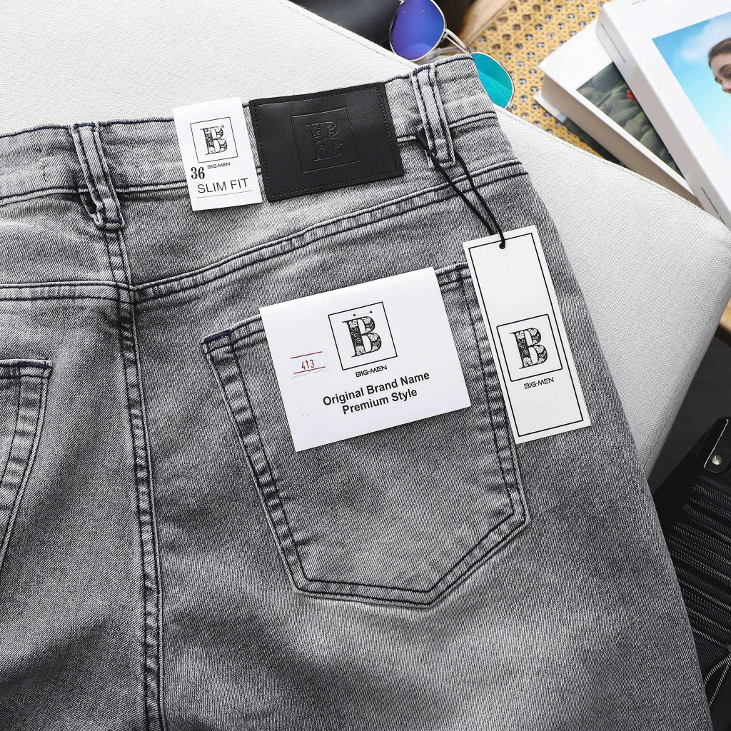 Quần jean dài nam big size tone xám J01 - Hình ảnh 6