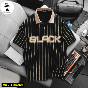 Áo polo nam big size phối be sọc N02-PL