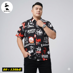 Áo sơ mi nam big size họa tiết N01-SM
